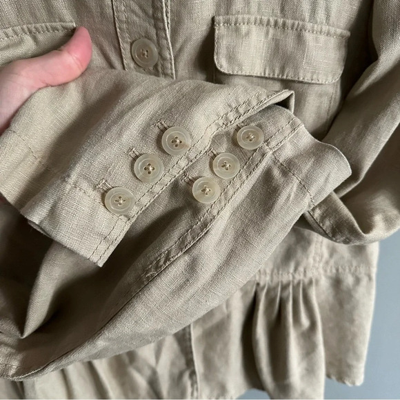 Michael Kors Tan Tweed Jacket. Medium - Picture 6 of 10